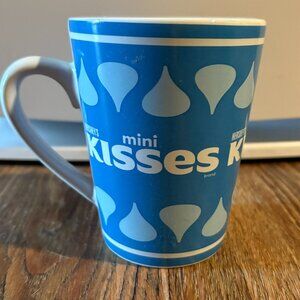Mini Kisses Blue Ceramic Coffee Mug-Dishwasher & Microwave Safe-Used as Display